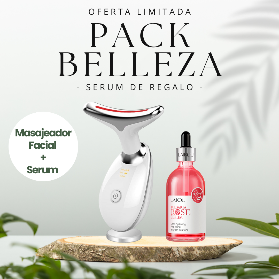 Masajeador Facial con Luz LED