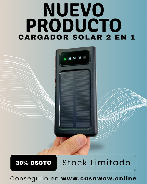 Cargador Solar 2 en 1